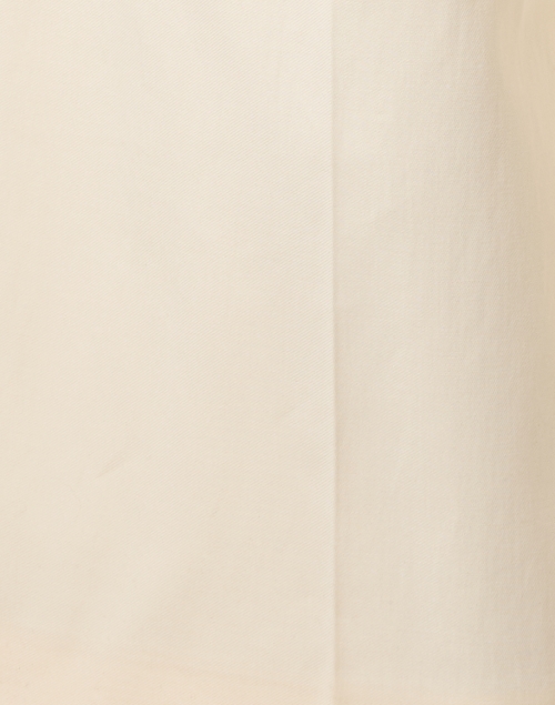 Fabric image - Weekend Max Mara - Vasto Ivory Stretch Cotton Trouser