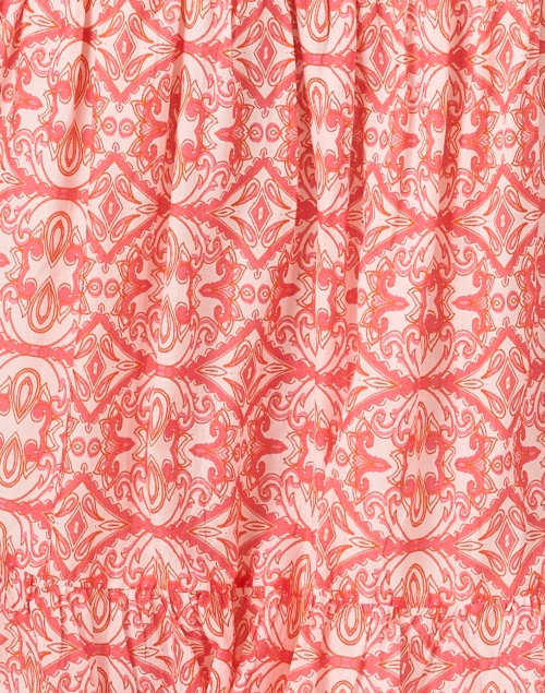 Fabric image - Jude Connally - Mirabella Pink and Orange Print Cotton Dress
