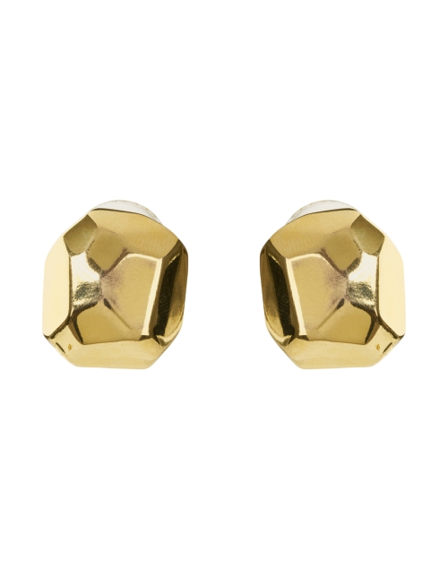 Product image - Kenneth Jay Lane - Polished Gold Sculpted Clip Earrings