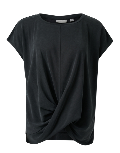 Product image - Kindred - Su Black Ponte Drape Front Top
