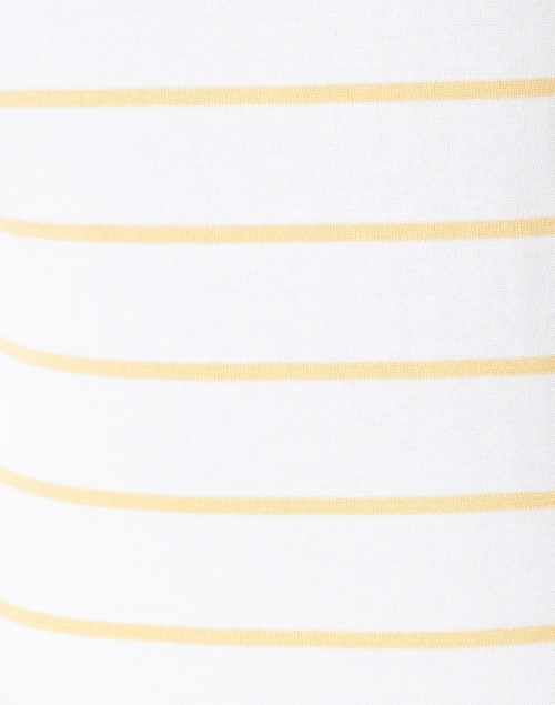 Fabric image - Blue - White and Yellow Stripe Pima Cotton Boatneck Sweater