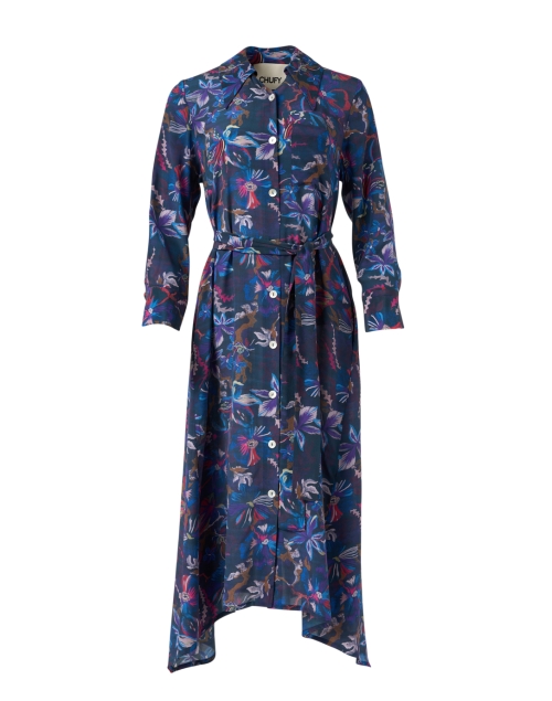 Product image - Chufy - Ella Silk Blue Printed Dress