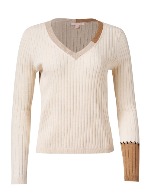 Product image - Lisa Todd - Beige Multi Cotton Cashmere Sweater
