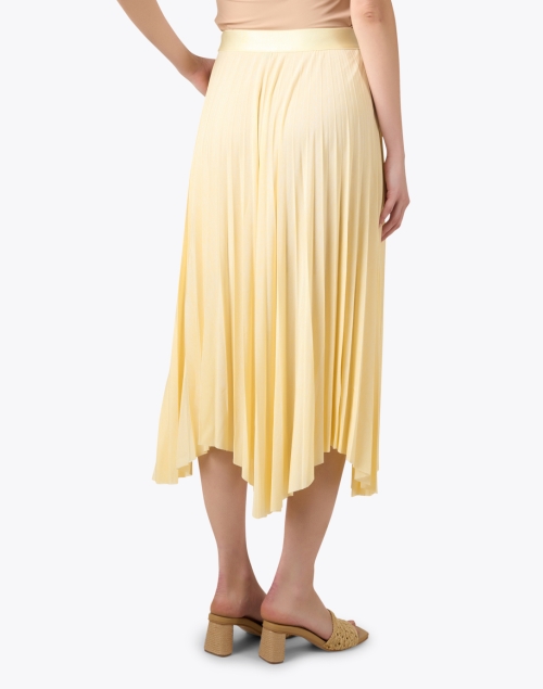 Back image - BOSS - Exala Yellow Pleated Skirt