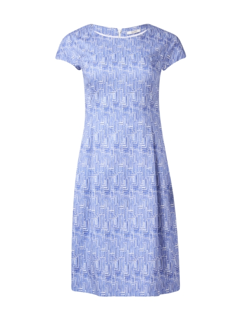 Product image - Peserico - Blue and White Print Cotton Dress