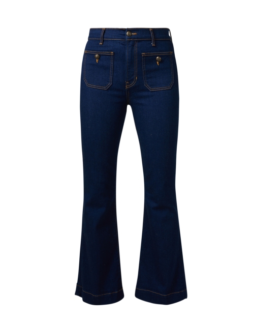 Product image - Veronica Beard - Carson Blue Ankle Flare Jean