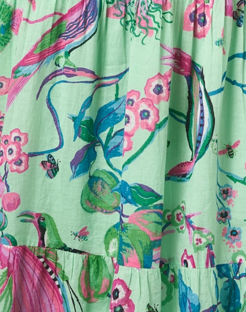 Fabric image - Banjanan - Ira Green Print Cotton Dress