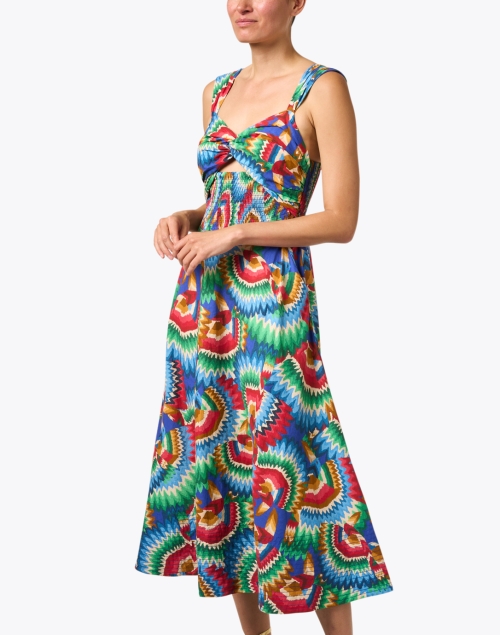 Front image - Farm Rio - Multi Print Midi Dress
