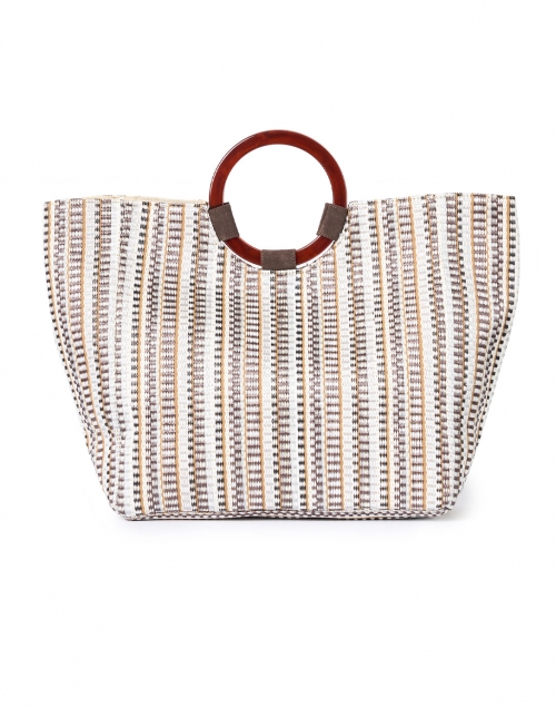 Product image - Casa Isota - Carlotta Beige Multi Woven Cotton Handbag