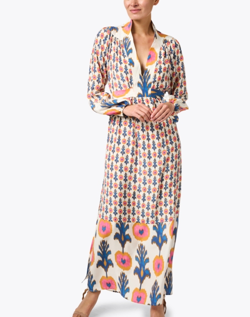 Front image - Figue - Starlight Multi Print Silk Dress