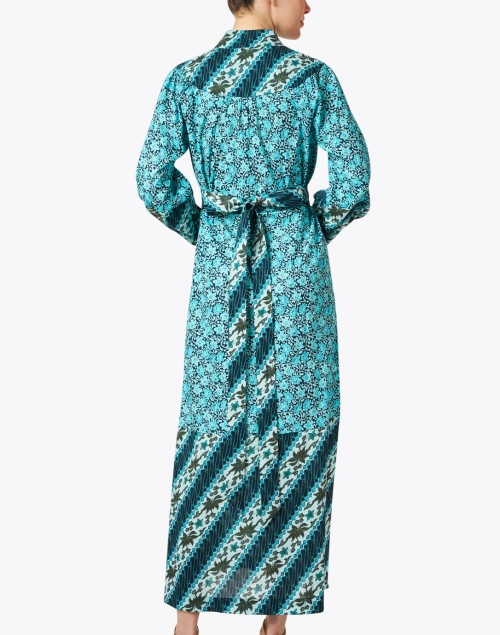 Back image - Figue - Starlight Blue Print Cotton Dress
