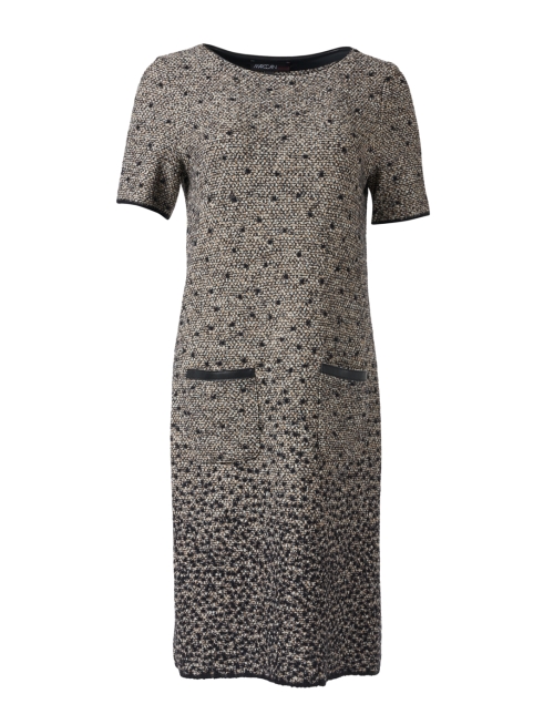 Product image - Marc Cain - Grey and Black Wool Cotton Tweed Dress