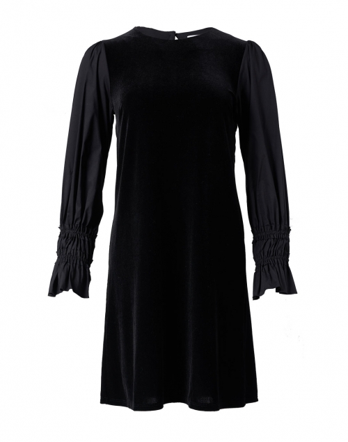 Southcott - Rosemary Black Stretch Velvet Dress Sleeves 