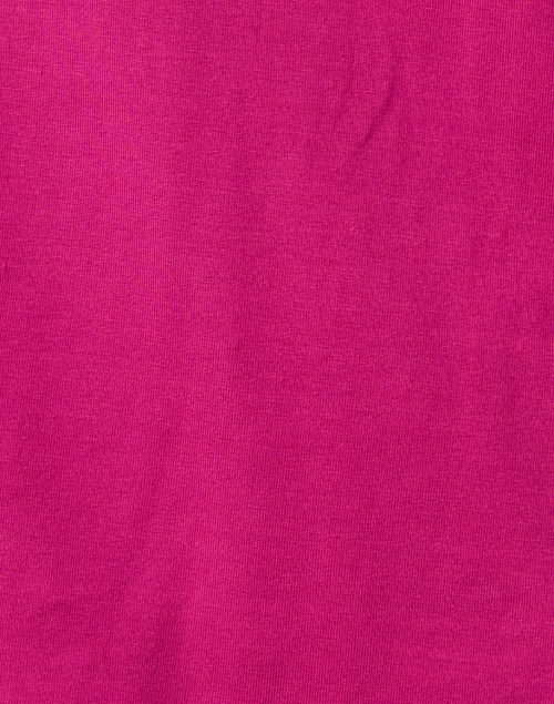 Fabric image - E.L.I. - Magenta Pima Cotton Ruched Sleeve Top