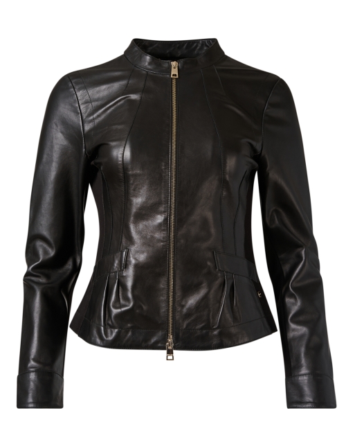Product image - Marc Cain - Black Leather Jacket 