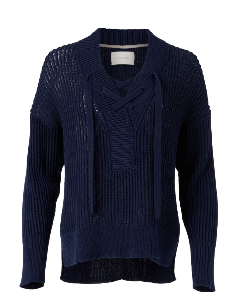 Product image - Brochu Walker - Navy Cross Tie Neck Sweater