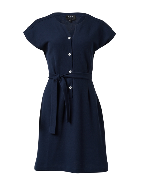 Product image - A.P.C. - Nico Navy Cotton Dress
