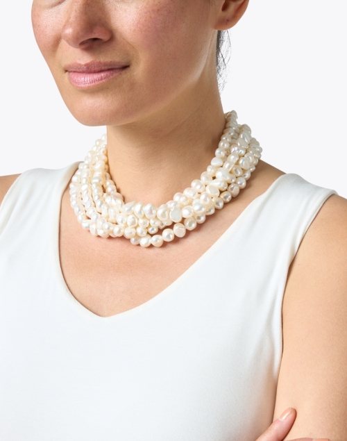 Look image - Kenneth Jay Lane - Freshwater Pearl Multi-Strand Necklace
