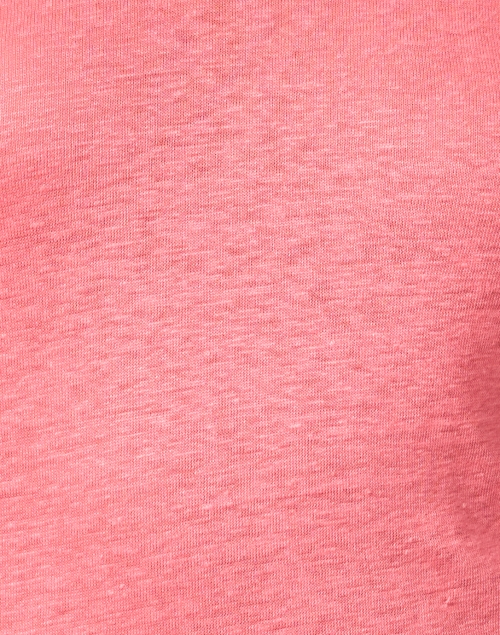 Fabric image - Majestic Filatures - Coral Pink Stretch Linen Tee