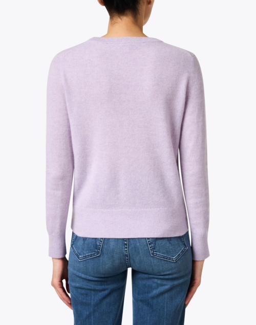 Back image - White + Warren - Lavender Cashmere Sweater