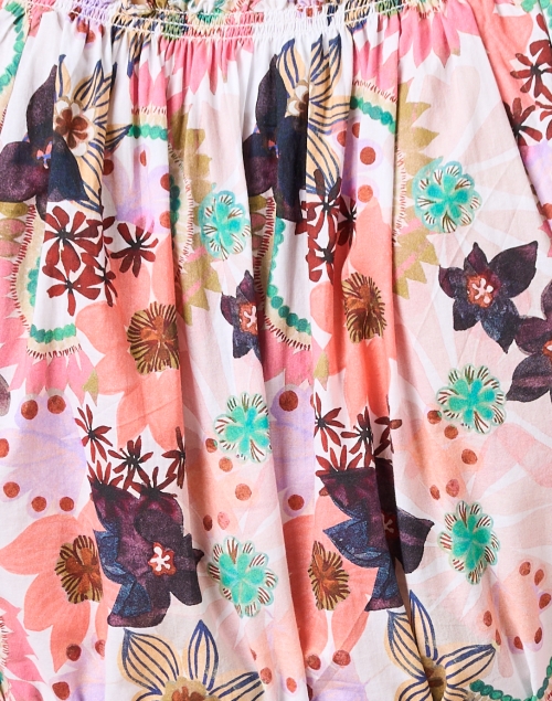 Fabric image - Soler - Raquel Pink Multi Print Linen Top