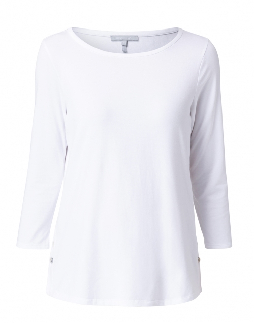Product image - Hinson Wu - Paloma White Tailored Knit Shirt