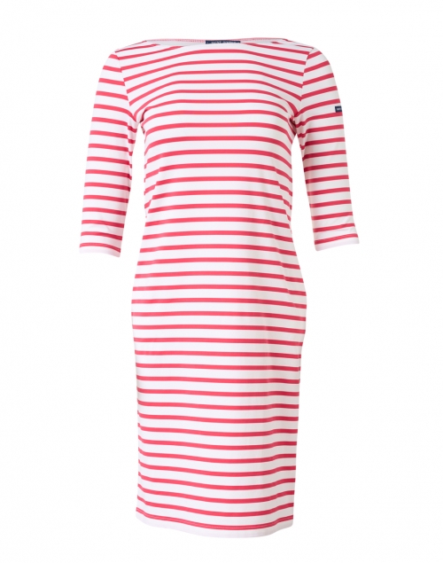 Saint James - Propriano White and Red Striped Jersey Dress