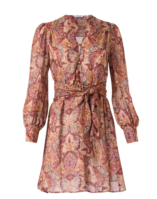 Product image - Caliban - Red Floral Paisley Print Wool Blend Dress