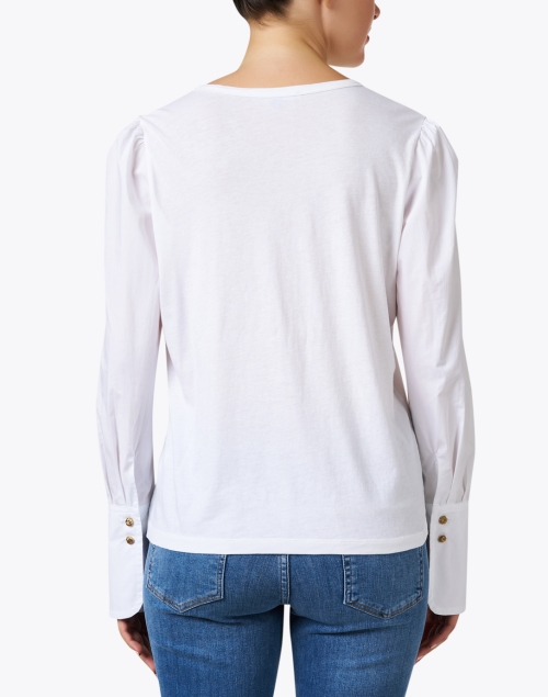 Back image - Elliott Lauren - Underscore White Cotton Top