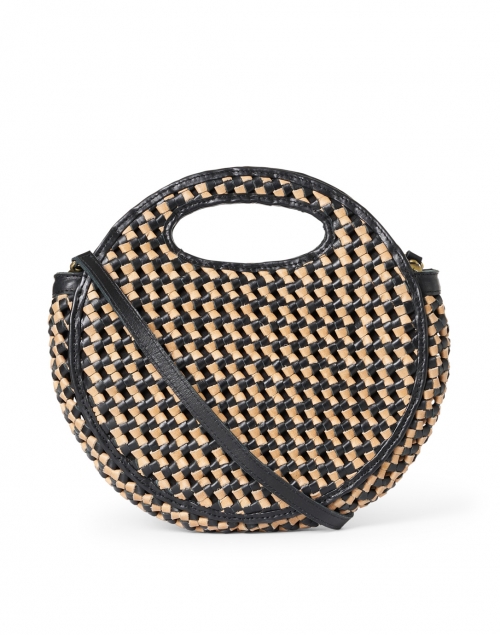 Bembien - Kora Caramel and Black Woven Leather Crossbody Bag 