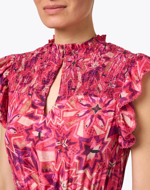 Extra_1 image - Chufy - Heidi Pink Print Cotton Dress