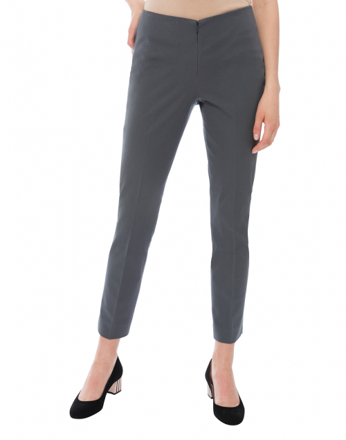 Peace of Cloth - Jerry Pewter Grey Stretch Cotton Pant