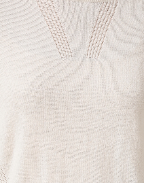 Fabric image - Marc Cain Sports - Ivory Wool Cashmere Sweater 