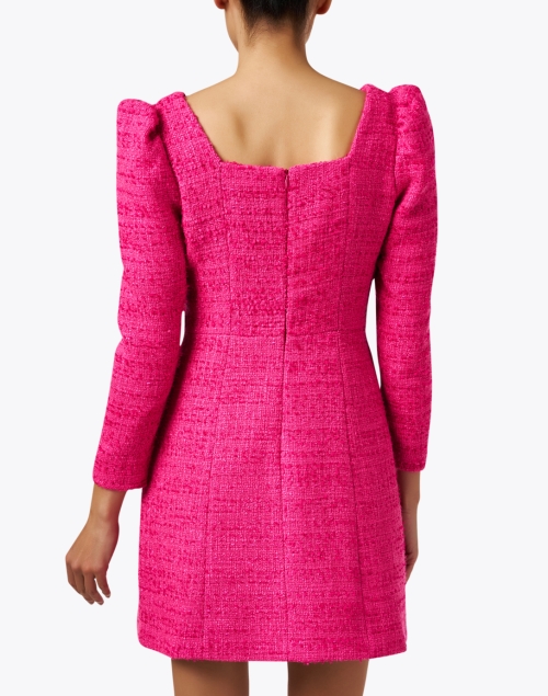 Back image - Shoshanna - Kris Magenta Tweed Dress