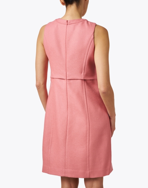 Back image - St. John - Pink Wool Sheath Dress