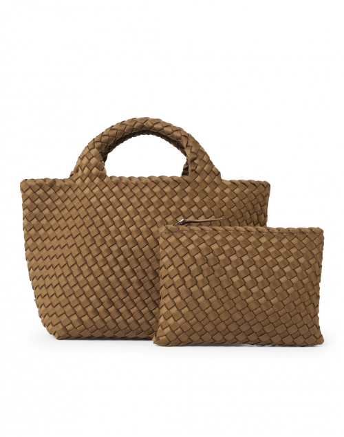 Naghedi - St. Barths Mini Solid Mink Brown Woven Handbag