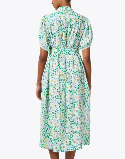 Back image - Soler - Villamarie Green Floral Print Dress