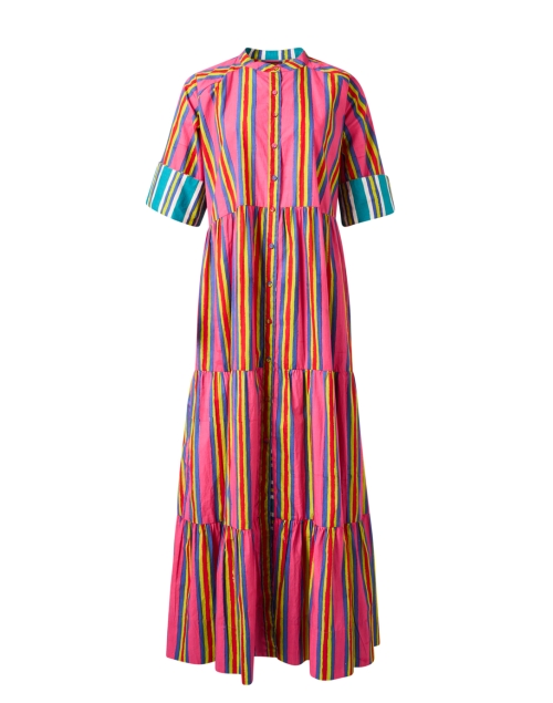 Product image - Lisa Corti - Rambagh Multi Stripe Cotton Dress