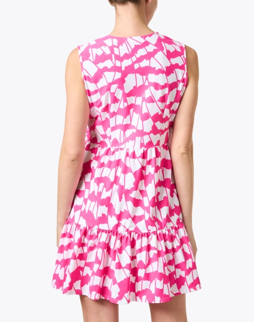 Back image - Jude Connally - Annabelle Pink Print Dress