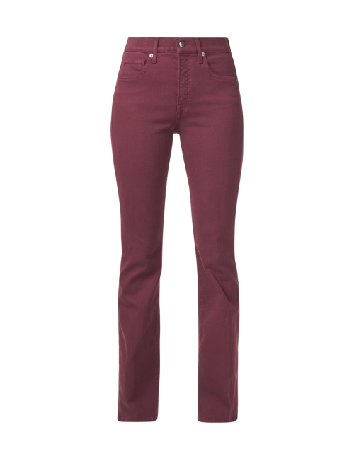 Product image - Veronica Beard - Beverly Burgundy High Rise Flare Stretch Jean