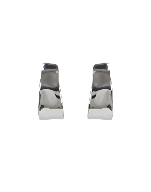 Product image - Alexis Bittar - Silver Ribbon Hoop Earrings