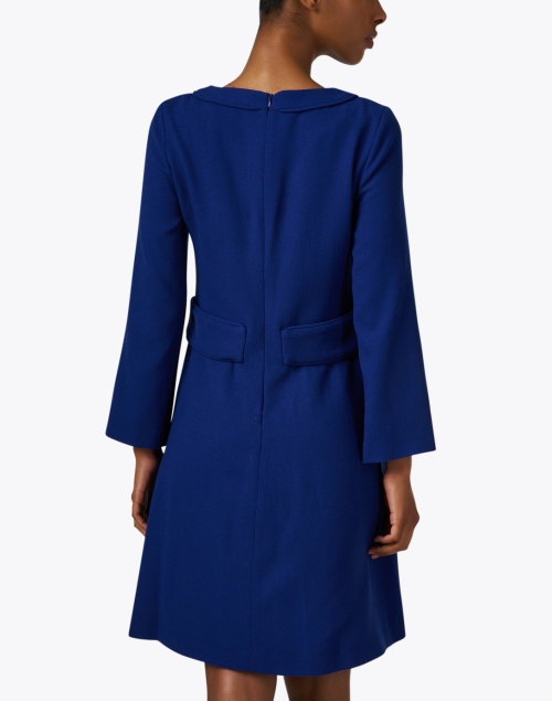 Back image - Jane - Scout Blue Wool Dress