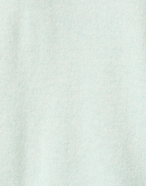 Fabric image - Kinross - Mint Green Cashmere Contrast Stitch Sweatshirt