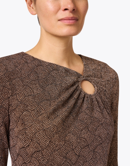 Extra_1 image - Marc Cain - Bronze Ring Detail Shirt 