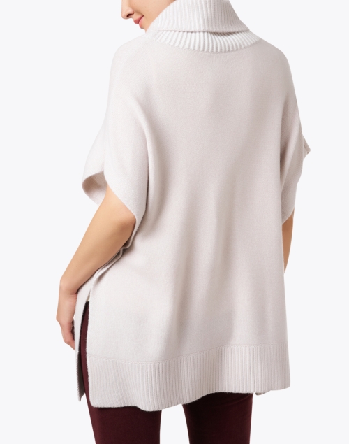 Back image - Kinross - Beige Cashmere Popover Sweater
