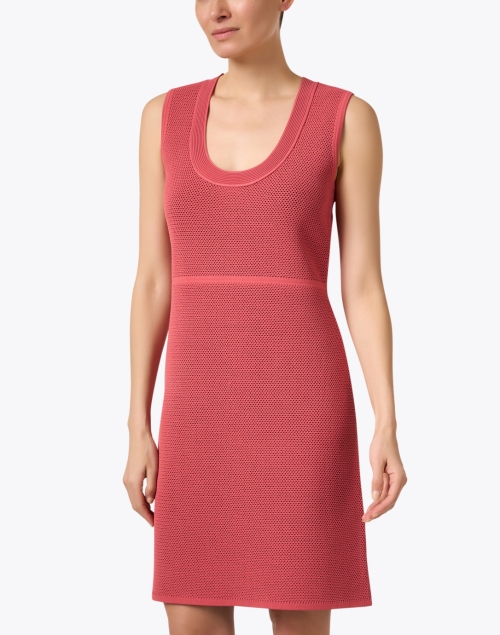 Front image - St. John - Rose Pink Knit Dress