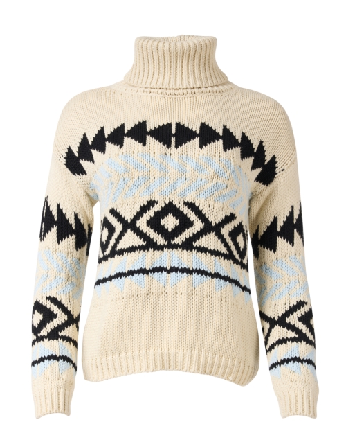 Product image - Burgess - Cream Cotton Cashmere Ski Sweater
