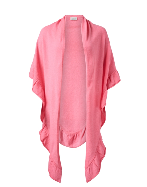 Product image - Kinross - Pink Cashmere Ruffle Trim Wrap