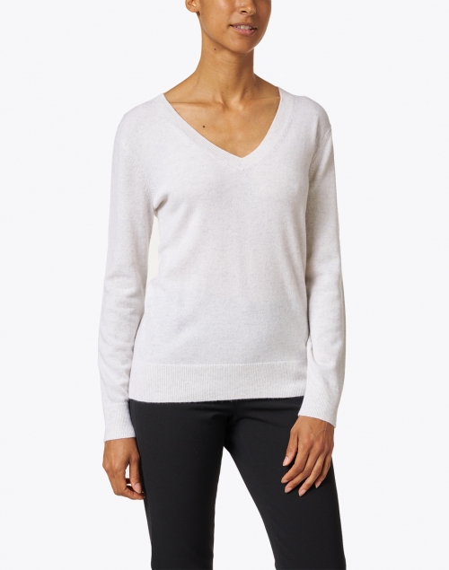 Front image - Vince - Weekend Off White Cashmere Sweater