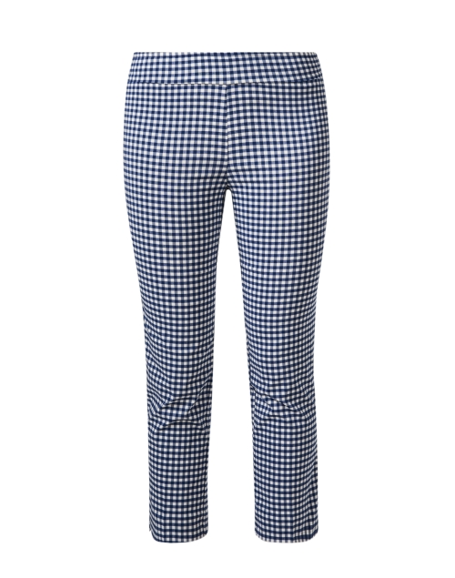 Product image - Avenue Montaigne - Brigitte Navy Check Cropped Pull On Pant